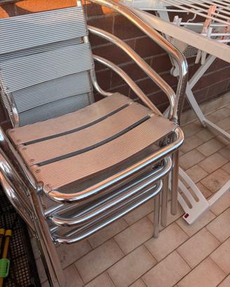 Sedie aluminio
