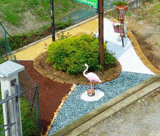 Ghiaia bianca colorata ciottoli giardino e aiuole