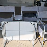 Sedie e tavolo per campeggio 