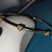 bracciale in argento e cuori Iacopini