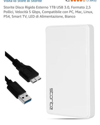 Hard drive portable da 1TB
