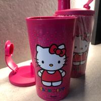 Coppia bicchieri con sigillo/beccuccio tupperware