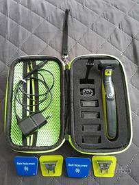 Philips OneBlade + Custodia rigida + Accessori + 4