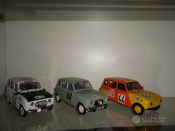 Modellino Renault 4 rally di Monte Carlo