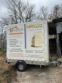 Rimorchio auto trasporto 3 moto , kart o cose