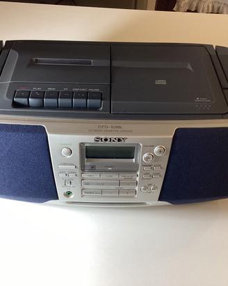 SONY STEREO  RADIO FM/AM+CD+CASSETTE  25 W