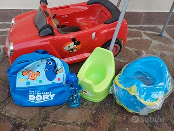 set bambino macchinina topolino seggioloni altro