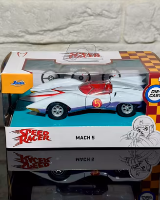 Speed Racer Mach 5 Modellino die-cast  Nuovo!!