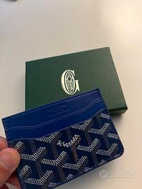 Portacarte Goyard blu