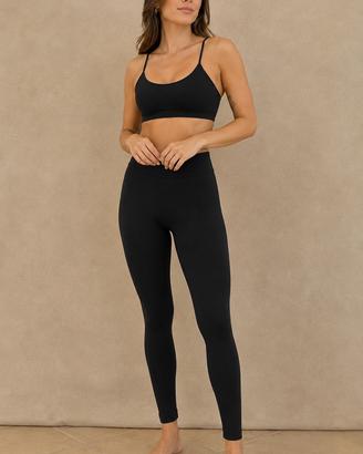 Leggings Neri Vita Alta Pantaloni Donna M