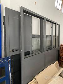 Pareti, porte e finestre in alluminio