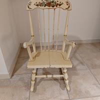 Sedia dondolo bambini anni 50