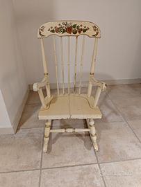 Sedia dondolo bambini anni 50