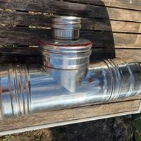 Raccordo T canna fumaria inox 150mm