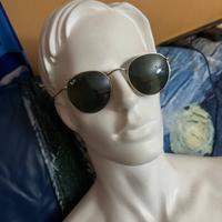 Ray ban round metal oro verde