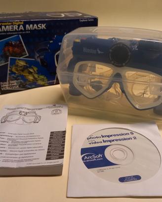 Maschera Subacquea con Fotocamera 