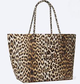 Tory Burch Borsa Ella Tote printed chain