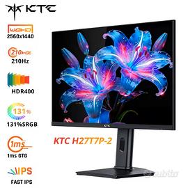 Monitor KTC H27T7P-2 1440p 210Hz nuovo con garanzi