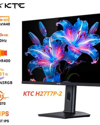 Monitor KTC H27T7P-2 1440p 210Hz nuovo con garanzi