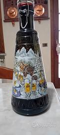 Bottiglia vuota birra di Natale da collezione .