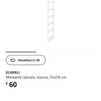 Montante Elvarli Ikea 51x216