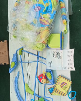 sdraietta neonati con giochi, musica e vibrazioni