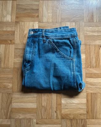 Pantaloni Cargo Bershka Sabbia-Baggy/Loose- 42