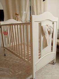 CULLA PALI CON CASSETTONE E MATERASSO ANTISOFFOCO