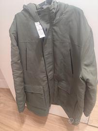 parka Kiabi con cappuccio verde