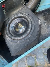 Subwofer lanzar 600watt+amplificatore piooner