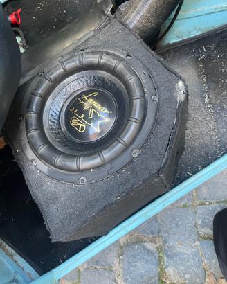 Subwofer lanzar 600watt+amplificatore piooner