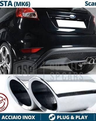 TERMINALI Scarico per FORD FIESTA ST MK6 Cromati