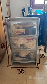 Cassettiera in plastica