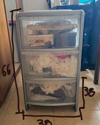 Cassettiera in plastica