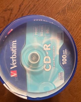 Verbatim CD-R vergini 700 MB (confezione 100 pz)