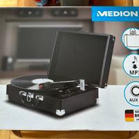 MEDION Giradischi E65799 Bluetooth e Valogetta