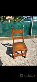 Sedia legno antica