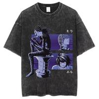 Maglietta Oversize con Stampa Anime Death Note