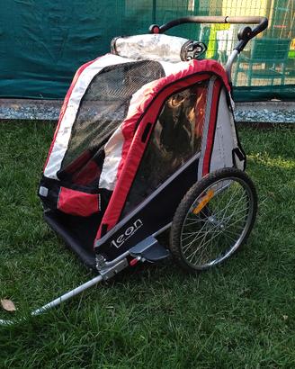 carrellino porta bambini  per bicicletta 