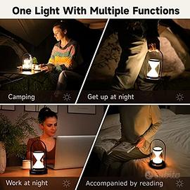 Lanterna 3 modalità di luce batteria ricaricabile