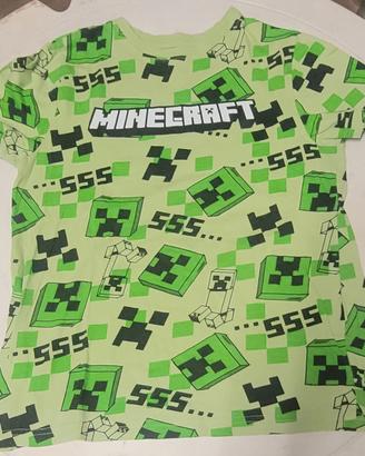 T-shirt minecraft 8/9 anni