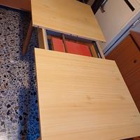 tavolo legno  allungabile e sedie