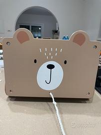 Navaris - contenitore con ruote per libri o giochi