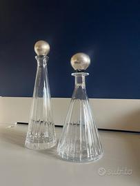 Coppia Decanter cristallo Mario Gioni