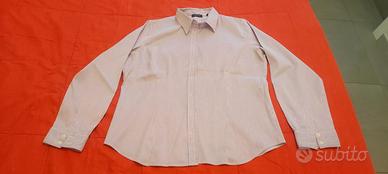 Camicia bianca Anisette Coin righe rosse Xxl/It 48
