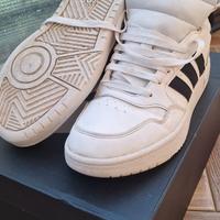 ADIDAS Scarpe Hoops Bianche