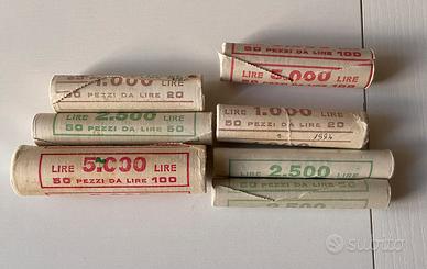 Rotolini monete Italia