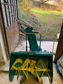 Spazzaneve doppio stadio per motocoltivatore