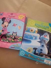 Libri gioca kit Frozen e Minni con le figurine 3D 