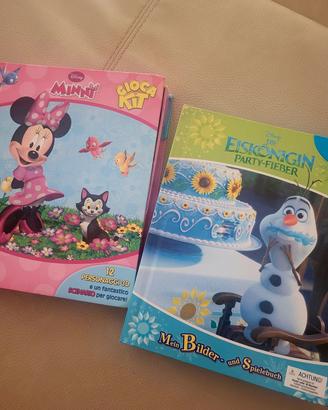 Libri gioca kit Frozen e Minni con le figurine 3D 